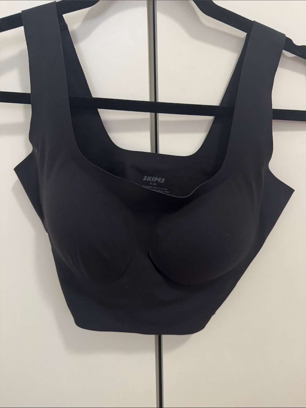 SKIMS Black Shapewear Bra-Top M-DD
